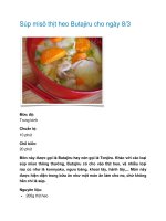 Súp misô thịt heo Butajiru cho ngày 8/3 pptx