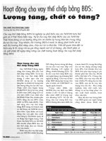 Hoạt động cho vay bằng thế chấp bất động sản docx