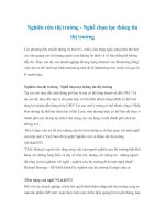 Nghiên cứu thị trường - Nghề chọn lọc thông tin thị trường doc