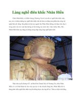 Làng nghề điêu khắc Nhân Hiền pdf