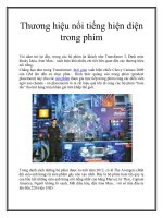 Thương hiệu nổi tiếng hiện diện trong phim pdf