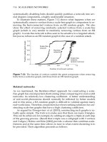 7.4. SCALE-FREE NETWORKS181systematically disabling hubs should quickly partition a network into several disjoint components, a highly undesirable situation. To illustrate these matters, Figure 7.12 shows what happens when we systematically remove ver pdf