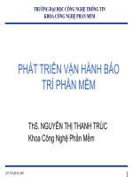 PHÁT TRIỂN VẬN HÀNH BẢO TRÌ PHẦN MỀM - Chương 2: NỀN TẢNG CỦA SỰ THAY ĐỔI PHẦN MỀM pptx