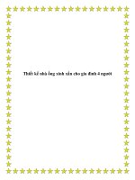 Thiết kế nhà ống xinh xắn cho gia đình 4 người doc