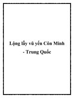 Lộng lẫy vũ yến Côn Minh - Trung Quốc pdf