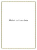 Đề thi môn toán 10 trường chuyên pot