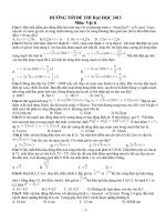 HƯỚNG TỚI ĐỀ THI ĐẠI HỌC 2013 Môn: Vật lí pptx