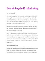 Lên kế hoạch để thành công doc