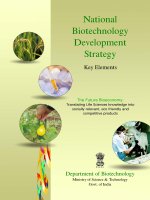 National biotechnology development strategy