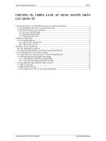 CHIẾN lược sử DỤNG NGUỒN NHÂN lực QUỐC tế