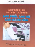 các phương pháp phát hiện, chẩn đoán lao phổi, lao kê lao màng não