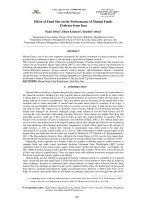 Effect of Fund Size on the Performance of Mutual Funds Evidence from Iran pdf