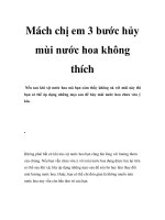 Mách chị em 3 bước hủy mùi nước hoa không thích docx