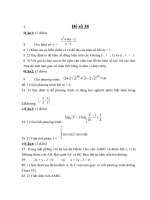 Đề thi thử đại học môn toán năm 2013 - THPT Lý Thường Kiệt - Hải Phòng - Đề số 38 docx