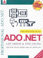 Professional ADO.NET lập trình và ứng dụng doc