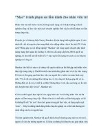 “Mẹo” tránh phạm sai lầm dành cho nhân viên trẻ doc