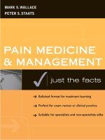 PAIN MEDICINE AND MANAGEMENT pot