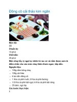 Đông cô cải thảo kim ngân pot