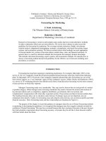 Forecasting for Marketing by J. Scott Armstrong The Wharton School, University of Pennsylvania pot