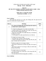 đáp án đề thi tốt nghiệp cao đẳng nghề hướng dẫn du lịch môn thi lý thuyết nghề mã đề thi hddl - lt (23)