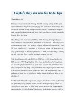 Cổ phiếu thủy sản nên đầu tư dài hạn pptx