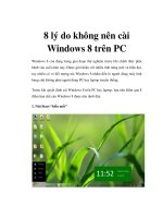 8 lý do không nên cài Windows 8 trên PC pot