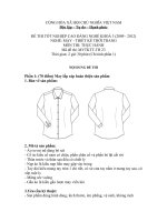 đề thi thực hành tốt nghiệp khóa 3 - may và thiết kế thời trang - mã đề thi mvtktt - th (23)