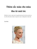 Thêm sắc màu cho mùa thu từ mái tóc pptx