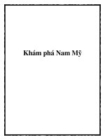 Khám phá Nam Mỹ pptx