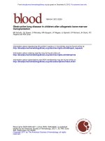 Obstructive lung disease in children after allogeneic bone marrow transplantation docx