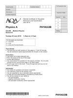 Vật lý A level: AQA PHYA5 2 b w QP JUN10