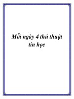 Mỗi ngày 4 thủ thuật tin học potx