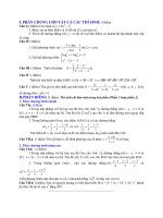 Đề Thi Thử Đại Học Khối A, A1, B, D Toán 2013 - Phần 20 - Đề 1 potx