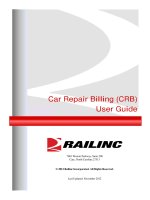 Car Repair Billing (CRB) User Guide docx