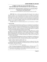 NGHIÊN CỨU HIỆU QUẢ BẢO VỆ MÁY BIẾN ÁP CỦA THIẾT BỊ CHỐNG SÉT VAN CÓ XÉT ĐẾN CÁC YẾU TỐ ẢNH HƯỞNG pdf