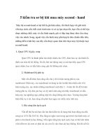 5 kiểm tra sơ bộ khi mua máy second - hand doc