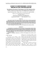 XÁC ĐỊNH TỶ LỆ VI KHUẨN VEROTOXIGENIC E. COLI (VTEC) TRONG MẪU THỊT TẠI CHỢ, LÒ MỔ TRÊN ĐỊA BÀN HÀ NỘI pot