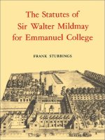 The Statutes of Sir Walter Mildmay for Emmanuel College ppt