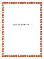 Sưu tầm một số bài ca dao chủ đề tâm lý tình cảm potx