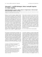 Báo cáo khoa học: Alternagin-C, a nonRGD-disintegrin, induces neutrophil migration via integrin signaling ppt
