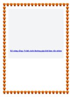 Kỹ năng sống: 5 tính cách thường gặp khi làm việc nhóm. pptx