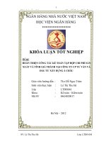 hoàn thiện công tác kế toán tập hợp chi phí sản xuất và tính giá thành tại công ty cp tư vấn và đầu tư xây dựng á châu