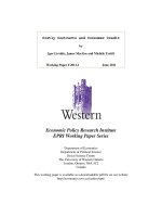 Economic Policy Research Institute EPRI Working Paper Series pot