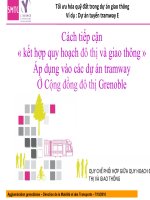 Cách tiếp cận kết hợp quy hoạch đô thị và giao thông Áp dụng vào các dự án tramway Ở Cộng đồng đô thị Grenoble pdf