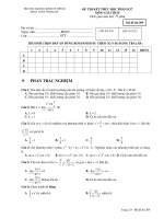 ĐỀ THI KẾT THÚC HOC PHẦN K37 MÔN GIẢI TÍCH ĐỀ Mã thi 209 potx