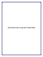 Xây biệt thự Châu Âu gần gũi với thiên nhiên ppt