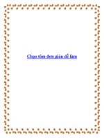 Chạo tôm đơn giản dễ làm pptx