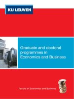 Graduate and doctoral programmes in Economics and Business doc