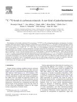 13C–18O bonds in carbonate minerals: A new kind of paleothermometer ppt