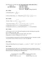 Đề thi HSG lớp 12 vòng 2 tỉnh Long An năm 2012 môn Toán pptx